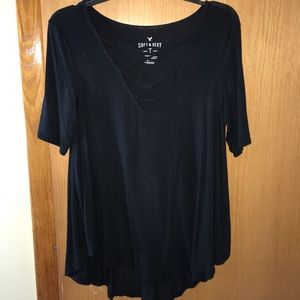Black dressy tee